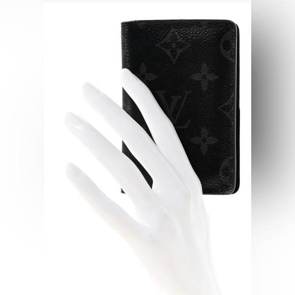 Louis Vuitton Black and Gray Monogram Card Holder - Picture 11 of 11
